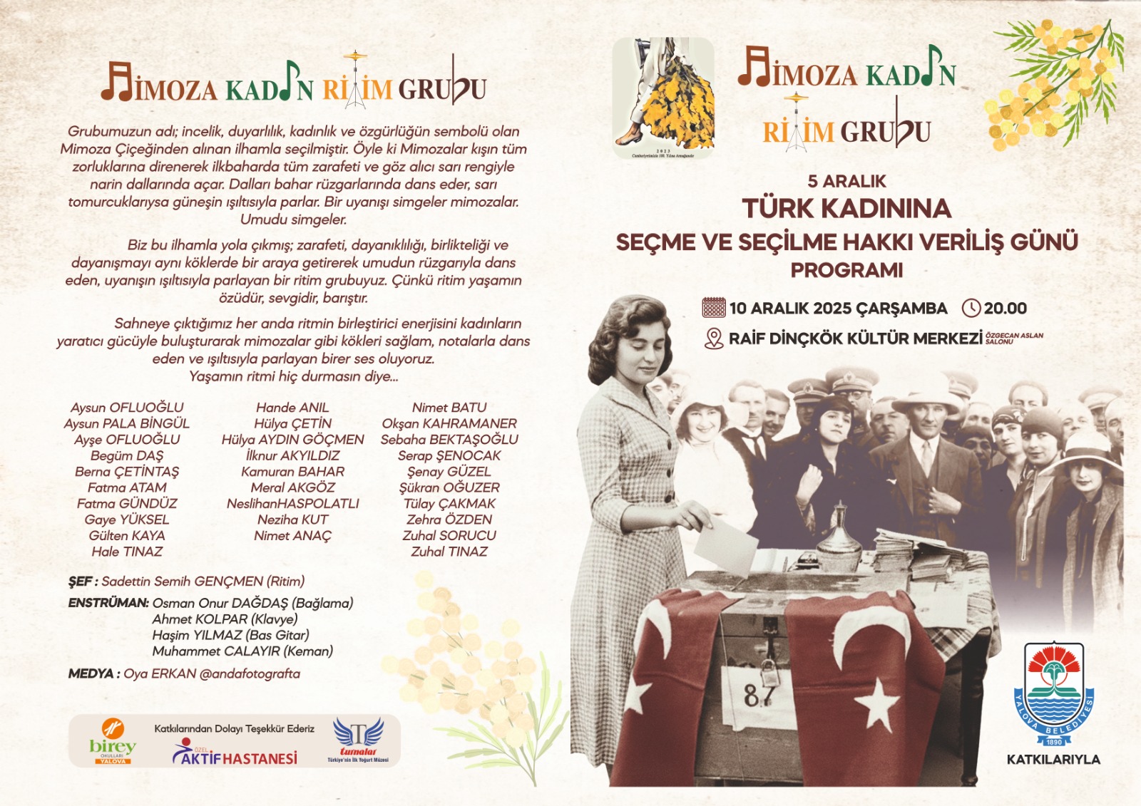 Mi̇moza Kadin Ri̇ti̇m Grubu’ndan 5 Aralik’in Anlamina Atfen Özel Etki̇nli̇k (1)