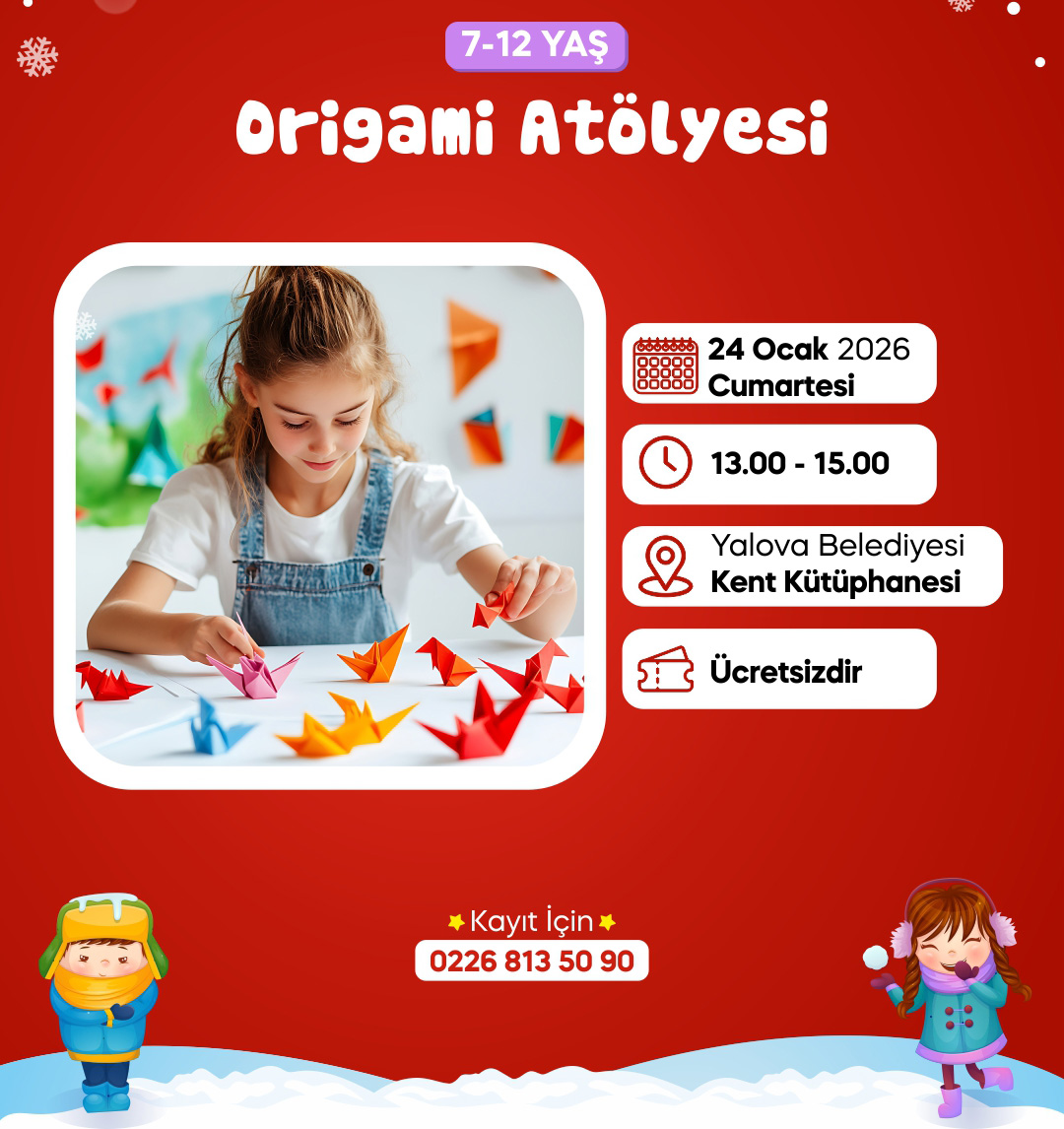 24 Ocak Origami Kaydrısız
