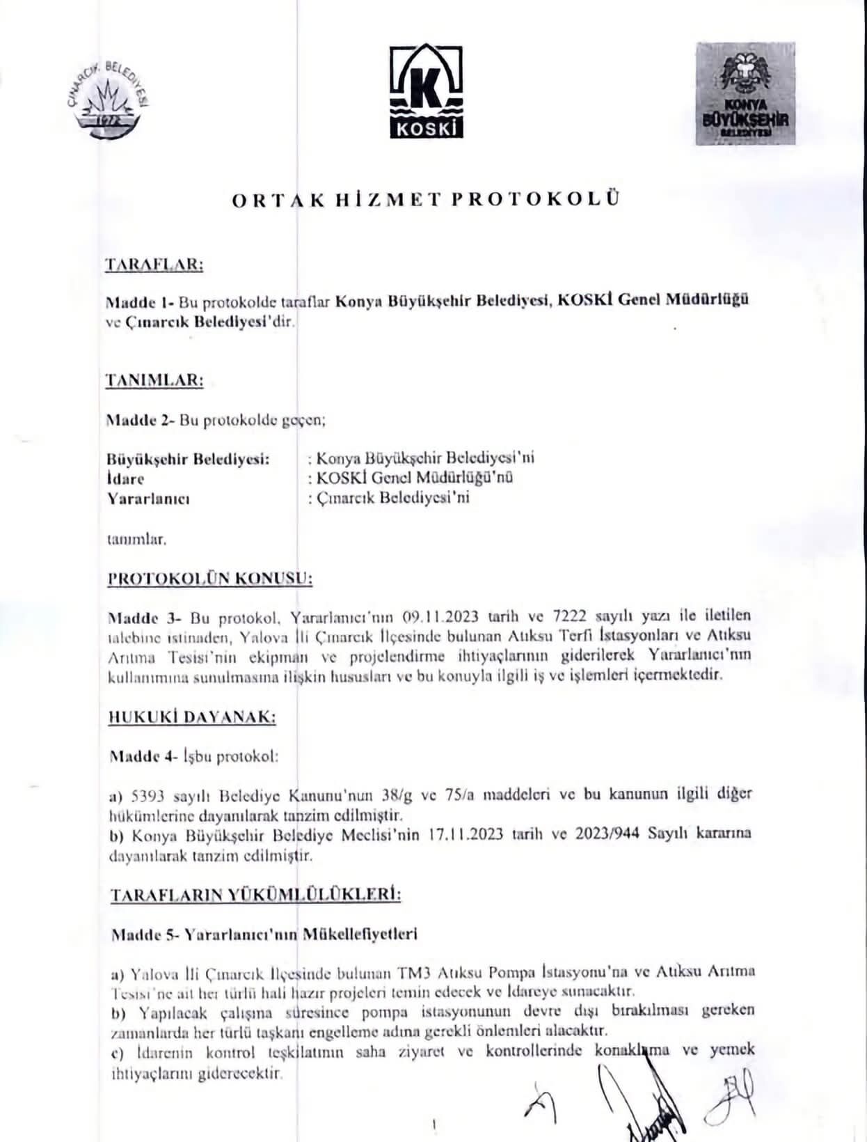 Cinarcik Belediye Baskani Atik Su Aritma Aciklamasi Belgeli
