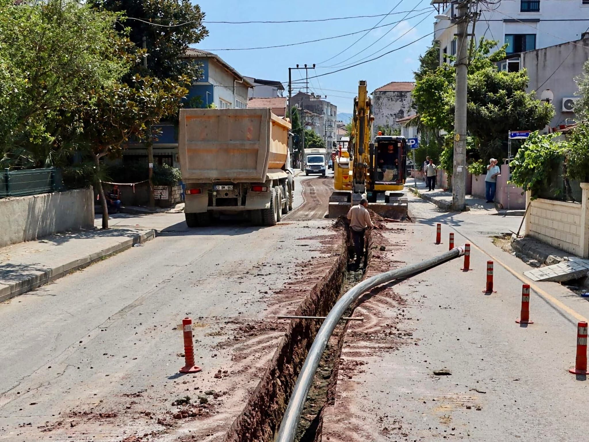 Dere Mahallesi Mehmet Durman Caddesi Altyapi Calismasi