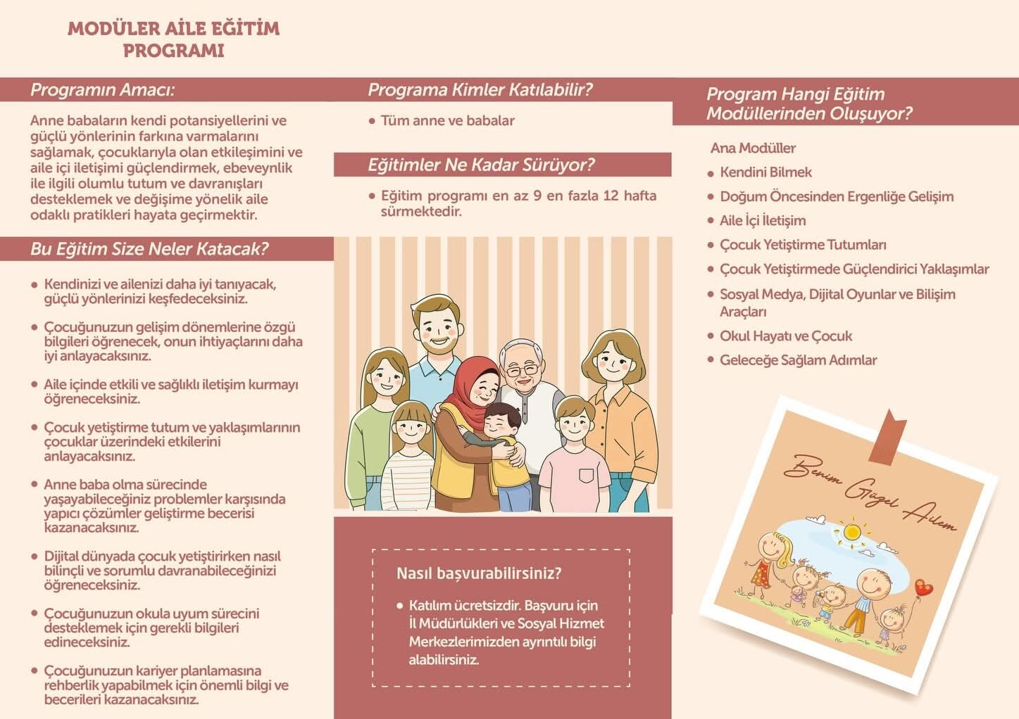 Sosyal Hizmet Merkezleri Aile Egitim Faaliyetleri Yatay