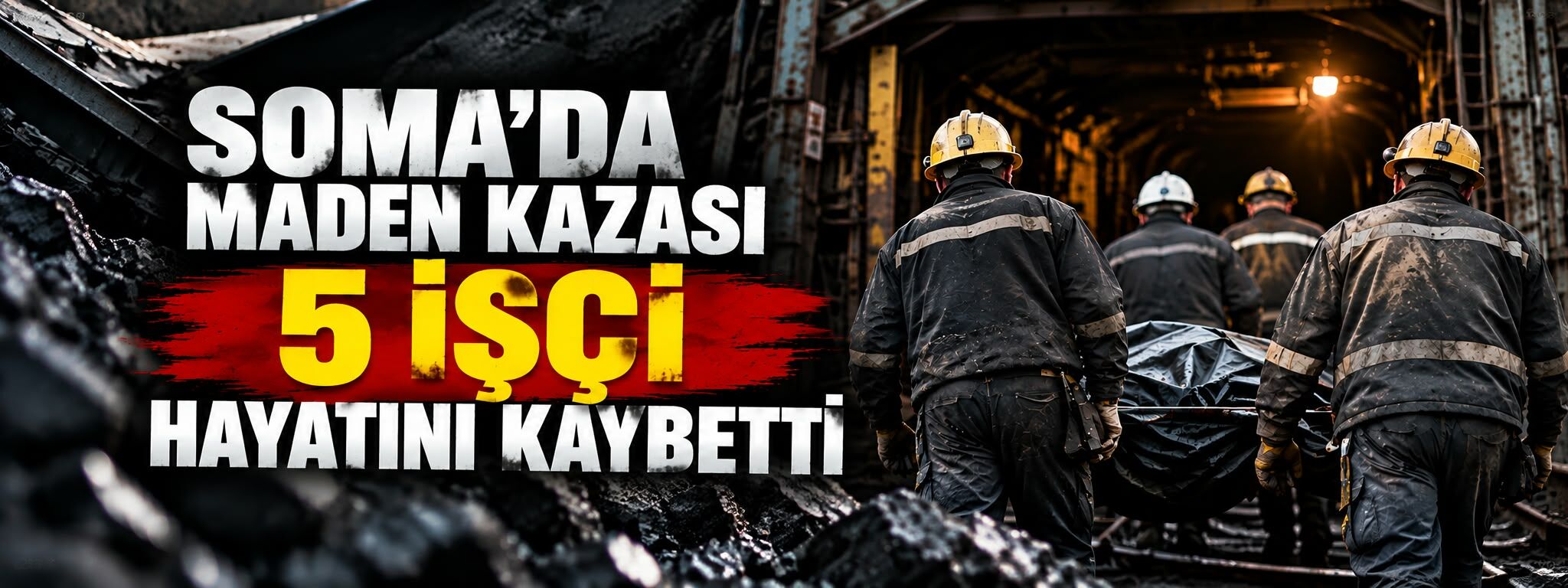 Soma’da maden ocağında göçük: 5 işçi hayatını kaybetti