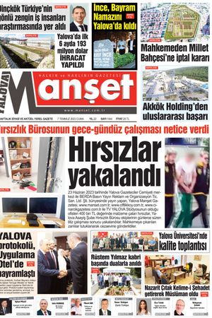 Manşet Gazetesi - 07.07.2023 Manşeti