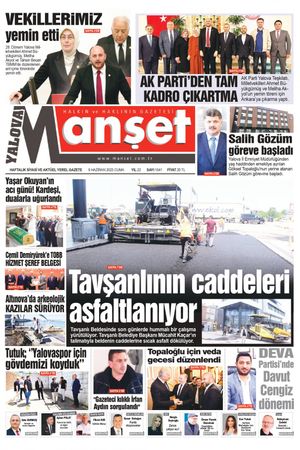 Manşet Gazetesi - 09.06.2023 Manşeti