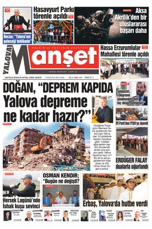 Manşet Gazetesi - 11.08.2023 Manşeti
