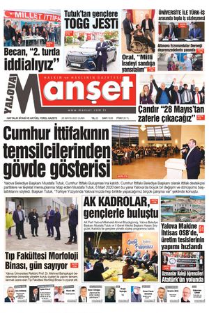 Manşet Gazetesi - 26.05.2023 Manşeti
